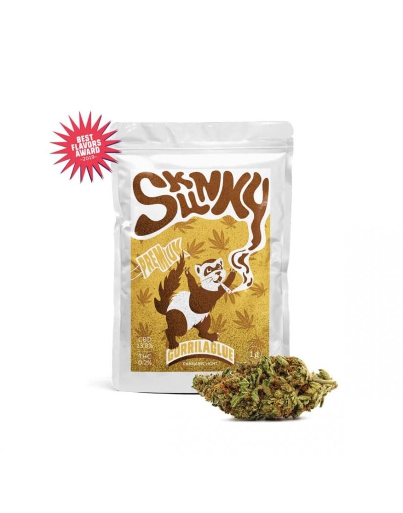 SKUNKY - GORILLA GLUE FLOWER - 13,8% CBD -1gr