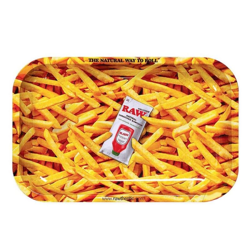 RAW - French Fries Medium Metal Rolling Tray