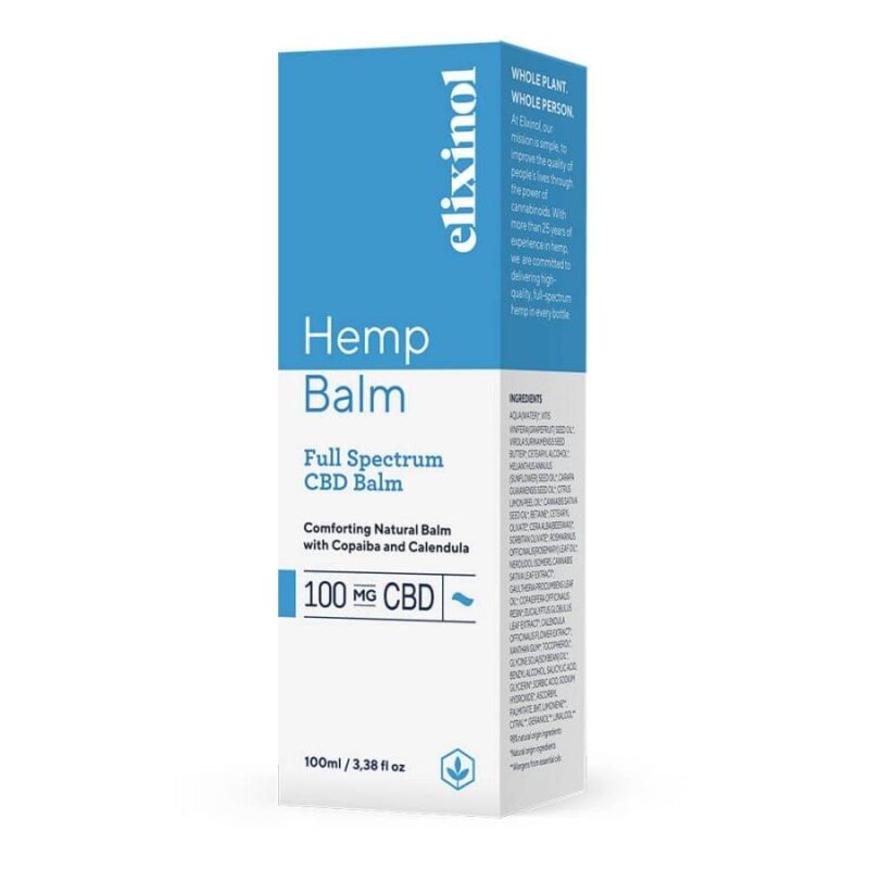 Elixinol - CBD Hemp Balm 100mg -100ml - Image 2