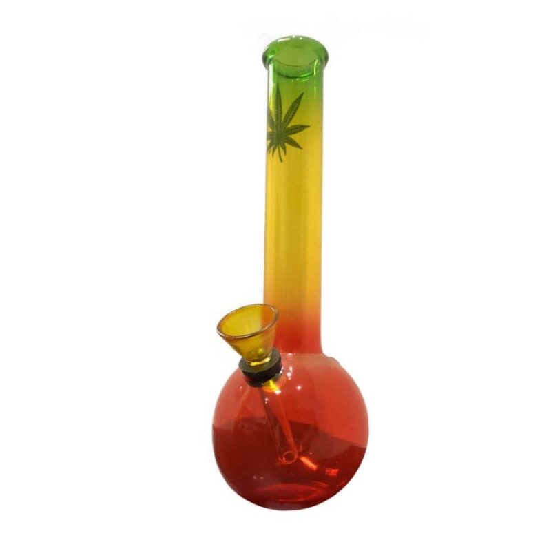 Γυάλινο Bong Rasta Leaf - 21cm