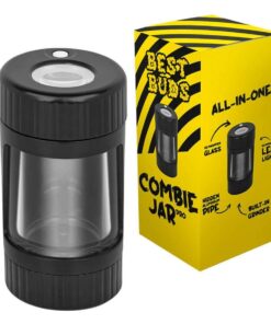 Μαύρος Μεγεθυντικός φακός με λάμπα LED