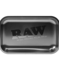 RAW - All Black Medium Metal Rolling Tray -17x27