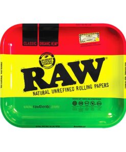RAW Rasta Rolling Tray Large