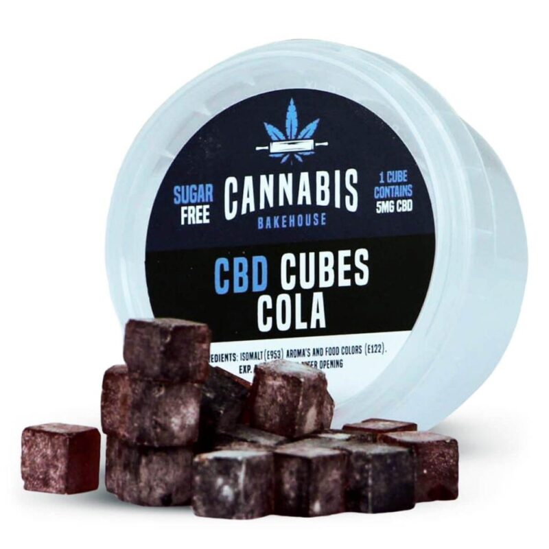 Cannabis Bakehouse - Κύβοι καραμελών CBD με γεύση Cola - 5mg-30gr