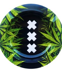 Best Buds -Μεταλλικό Τασάκι αλουμινίου - XXX Amsterdam Weed Leaves