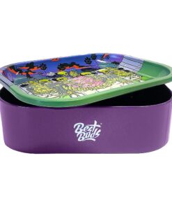 Best Buds Thin Box Rolling Tray with Storage Wedding Cake