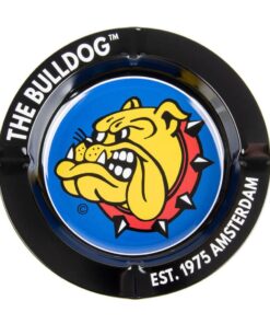 The Bulldog Original Black Metal Ashtray