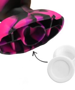 Silicone Bong Alien Head Pink 20cm