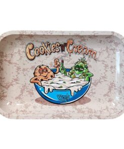 Best Buds Cookies And Cream Metal Rolling Tray Medium