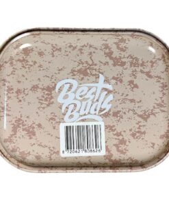Best Buds Cookies And Cream Metal Rolling Tray Small