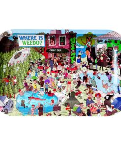 Where is Weedo? Metal Rolling Tray Medium 17x28cm
