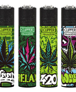 Clipper Lighters Graff Weed
