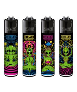 Clipper Lighters Classic Trippy Alien