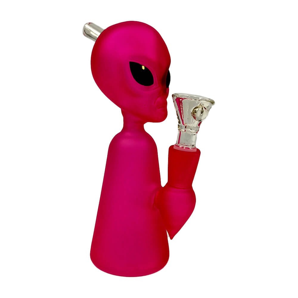 Alien Figure Pink Bong