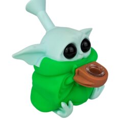 Alien Green Silicone Bong