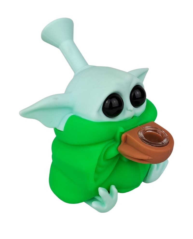 Alien Green Silicone Bong