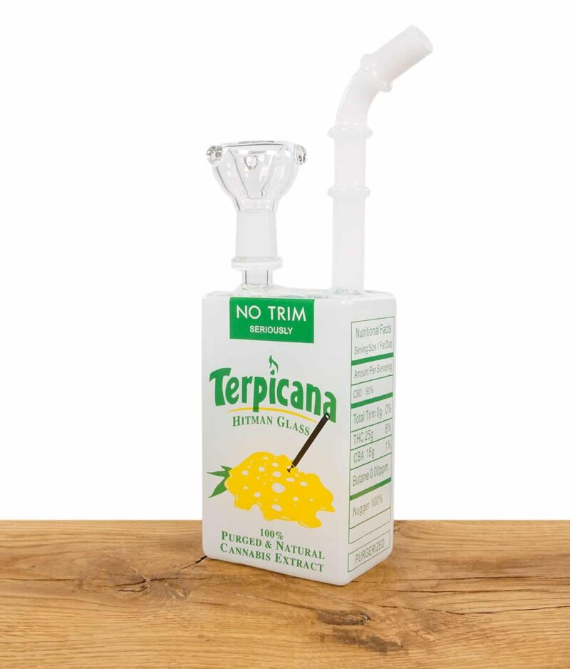 Orange Juice Glass Bong