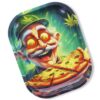BEUZ Weed N Pizza Rolling Tray Small 18x14 metal rolling tray
