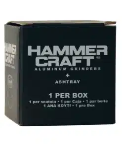 Μαύρο Hammercraft aluminium grinder με ashtray στο καπάκι