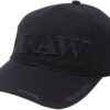 RAW Black on Black Hat μαύρο καπέλο με διακριτικό RAW branding