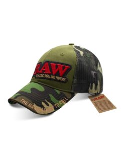 RAW Trucker Hat Camo καπέλο trucker με camouflage σχέδιο και RAW logo