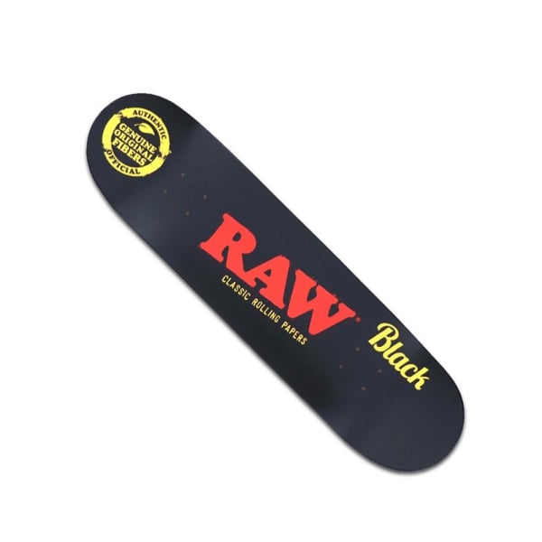 Raw Skateboard Camo & Black | Canna24 RAW black camo deck
