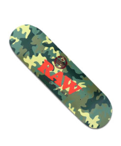 RAW Skateboard Camo close up