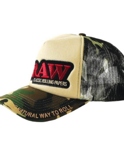 RAW Trucker Hat Camo And Tan καπέλο trucker με camo σχέδιο και RAW logo