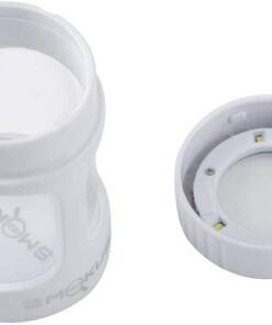 Smokus Focus Horizon White magnifying display case with LED light
