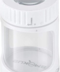 Smokus Focus Horizon White magnifying display case with LED light