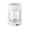 Smokus Focus Horizon White magnifying display case with LED light