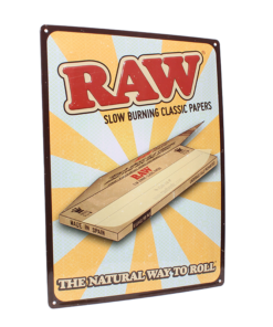 RAW Retro Classic Rolling Papers Metal Sign vintage metal wall sign