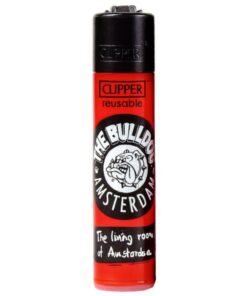 Clipper Bulldog lighter close up design