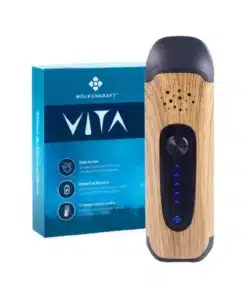 WOLKENKRAFT ViTA Dry Herb Vaporizer Wooden μπροστινή όψη