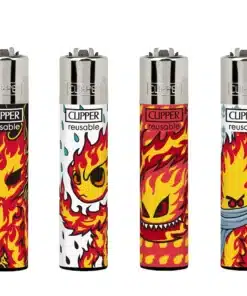 Clipper Lighters Burning Man επαναγεμιζόμενοι αναπτήρες με festival artwork