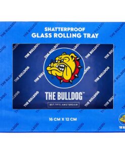 The Bulldog Amsterdam Glass Rolling Tray 16x12cm γυάλινος δίσκος στριψίματος